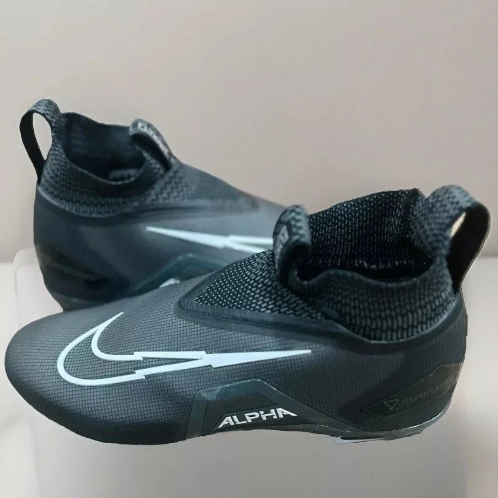 Nike Alpha Menace Elite 3 Flyknit Football Cleats Black CT6648-010 Men S… - Picture 4 of 5